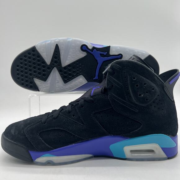 Mens Size 10 Air Jordan 6 Retro Aqua Black Basketball Sneaker CT8529 004 NEW